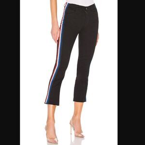 NWT Revolve x Pam & Gela Cropped Flare With Classic Stripe Pant | size 25